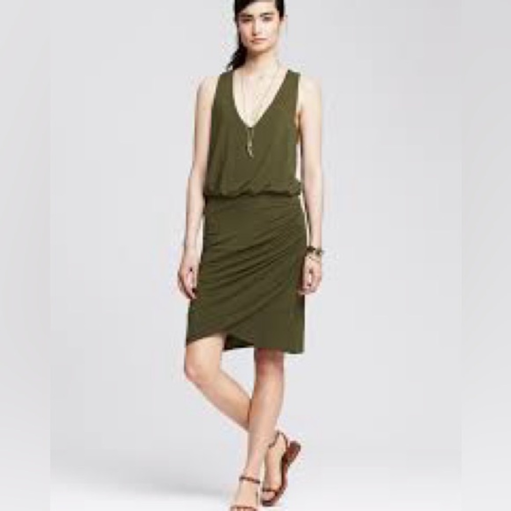 Shirred tank dress by Banana Republic size S